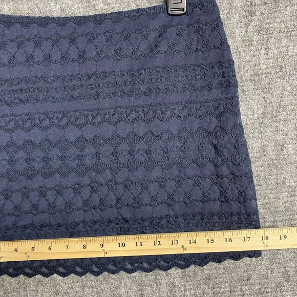 Abercrombie Fitch Skirt Womens 4 Blue Short Mini Straight Pencil Casual Party - Picture 10 of 11